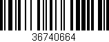 Código de barras (EAN, GTIN, SKU, ISBN): '36740664'