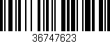 Código de barras (EAN, GTIN, SKU, ISBN): '36747623'