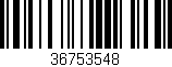 Código de barras (EAN, GTIN, SKU, ISBN): '36753548'