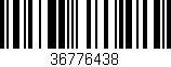 Código de barras (EAN, GTIN, SKU, ISBN): '36776438'