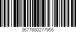 Código de barras (EAN, GTIN, SKU, ISBN): '3677800277955'