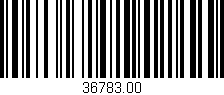 Código de barras (EAN, GTIN, SKU, ISBN): '36783.00'