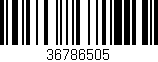 Código de barras (EAN, GTIN, SKU, ISBN): '36786505'