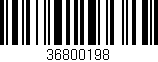 Código de barras (EAN, GTIN, SKU, ISBN): '36800198'