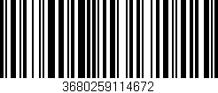 Código de barras (EAN, GTIN, SKU, ISBN): '3680259114672'