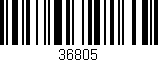 Código de barras (EAN, GTIN, SKU, ISBN): '36805'