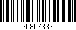 Código de barras (EAN, GTIN, SKU, ISBN): '36807339'