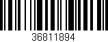Código de barras (EAN, GTIN, SKU, ISBN): '36811894'