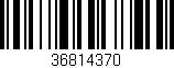 Código de barras (EAN, GTIN, SKU, ISBN): '36814370'