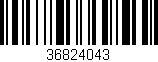 Código de barras (EAN, GTIN, SKU, ISBN): '36824043'