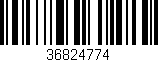 Código de barras (EAN, GTIN, SKU, ISBN): '36824774'