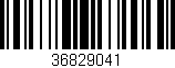 Código de barras (EAN, GTIN, SKU, ISBN): '36829041'