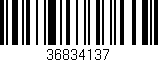Código de barras (EAN, GTIN, SKU, ISBN): '36834137'