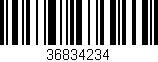 Código de barras (EAN, GTIN, SKU, ISBN): '36834234'