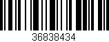 Código de barras (EAN, GTIN, SKU, ISBN): '36838434'