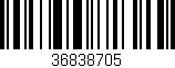 Código de barras (EAN, GTIN, SKU, ISBN): '36838705'