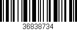 Código de barras (EAN, GTIN, SKU, ISBN): '36838734'