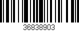 Código de barras (EAN, GTIN, SKU, ISBN): '36838903'