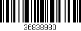 Código de barras (EAN, GTIN, SKU, ISBN): '36838980'