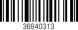 Código de barras (EAN, GTIN, SKU, ISBN): '36840313'