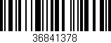 Código de barras (EAN, GTIN, SKU, ISBN): '36841378'