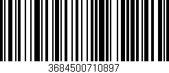 Código de barras (EAN, GTIN, SKU, ISBN): '3684500710897'