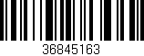 Código de barras (EAN, GTIN, SKU, ISBN): '36845163'