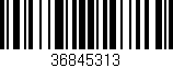 Código de barras (EAN, GTIN, SKU, ISBN): '36845313'