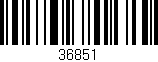 Código de barras (EAN, GTIN, SKU, ISBN): '36851'