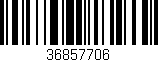 Código de barras (EAN, GTIN, SKU, ISBN): '36857706'