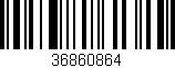 Código de barras (EAN, GTIN, SKU, ISBN): '36860864'