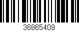 Código de barras (EAN, GTIN, SKU, ISBN): '36865409'