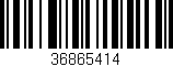 Código de barras (EAN, GTIN, SKU, ISBN): '36865414'
