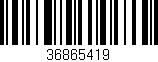 Código de barras (EAN, GTIN, SKU, ISBN): '36865419'