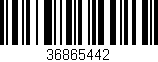 Código de barras (EAN, GTIN, SKU, ISBN): '36865442'