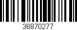 Código de barras (EAN, GTIN, SKU, ISBN): '36870277'