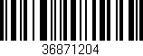 Código de barras (EAN, GTIN, SKU, ISBN): '36871204'