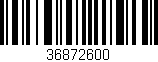 Código de barras (EAN, GTIN, SKU, ISBN): '36872600'