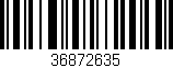 Código de barras (EAN, GTIN, SKU, ISBN): '36872635'