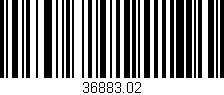 Código de barras (EAN, GTIN, SKU, ISBN): '36883.02'