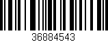 Código de barras (EAN, GTIN, SKU, ISBN): '36884543'