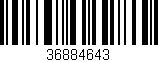 Código de barras (EAN, GTIN, SKU, ISBN): '36884643'