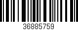 Código de barras (EAN, GTIN, SKU, ISBN): '36885759'