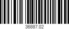 Código de barras (EAN, GTIN, SKU, ISBN): '36887.02'