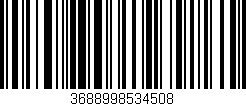 Código de barras (EAN, GTIN, SKU, ISBN): '3688998534508'