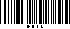 Código de barras (EAN, GTIN, SKU, ISBN): '36890.02'