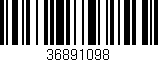 Código de barras (EAN, GTIN, SKU, ISBN): '36891098'