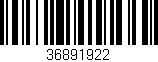 Código de barras (EAN, GTIN, SKU, ISBN): '36891922'