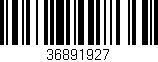 Código de barras (EAN, GTIN, SKU, ISBN): '36891927'