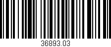 Código de barras (EAN, GTIN, SKU, ISBN): '36893.03'